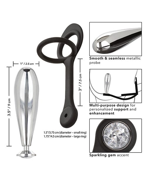 California Exotic Novelties Star Fucker Glider Gem Plug W-silicone Enhancer - Black Anal Toys