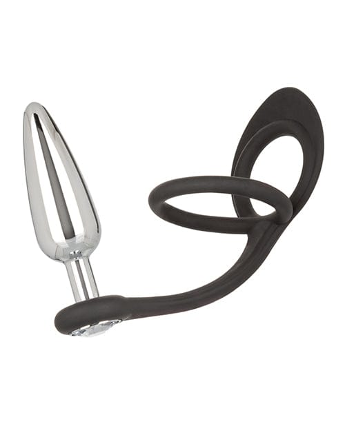 California Exotic Novelties Star Fucker Slim Gem Plug W-silicone Enhancer - Black Anal Toys