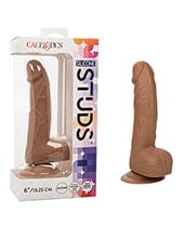 California Exotic Novelties Silicone Studs 6" Dildo Brown Dildos