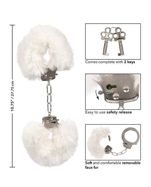 California Exotic Novelties Ultra Fluffy Furry Cuffs Kink & BDSM