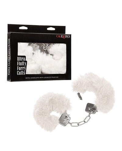 California Exotic Novelties Ultra Fluffy Furry Cuffs White Kink & BDSM