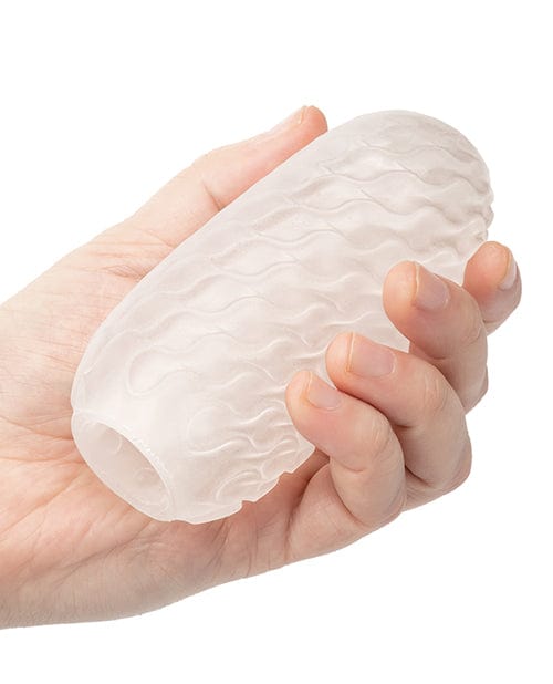 California Exotic Novelties Boundless Reversible Ribbed Stroker - White Penis Toys