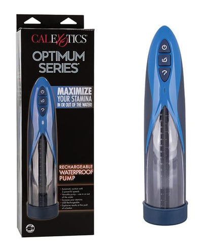 California Exotic Novelties Optimum Series Rechargeable Waterproof Pump - Blue Penis Toys