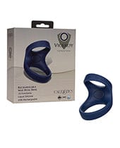 California Exotic Novelties Viceroy Rechargeable Max Dual Ring - Navy Penis Toys