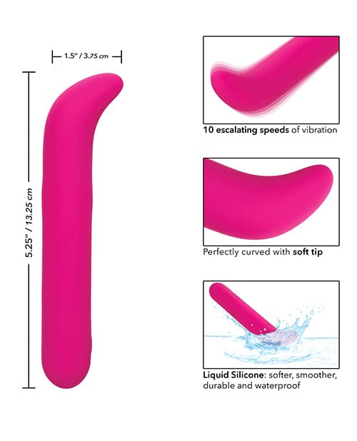 California Exotic Novelties Bliss Liquid Silicone G Vibe - Pink Vibrators