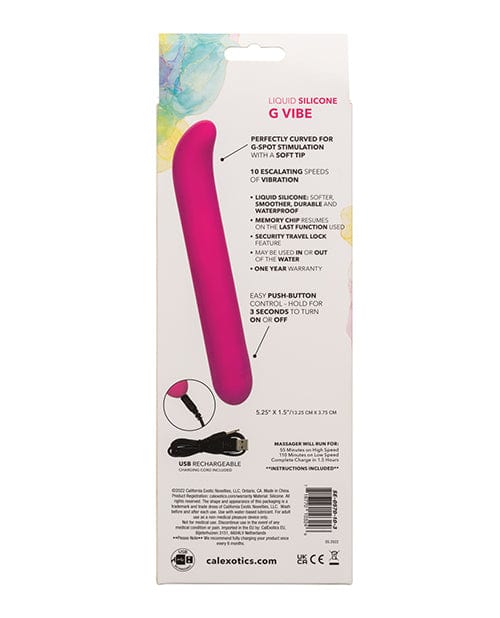 California Exotic Novelties Bliss Liquid Silicone G Vibe - Pink Vibrators