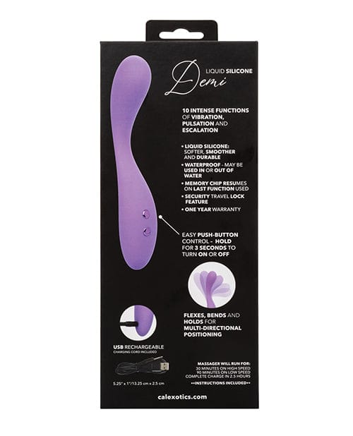 California Exotic Novelties Contour Demi Flexible Massager - Purple Vibrators