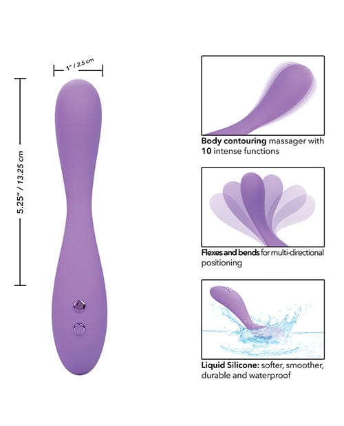 California Exotic Novelties Contour Demi Flexible Massager - Purple Vibrators