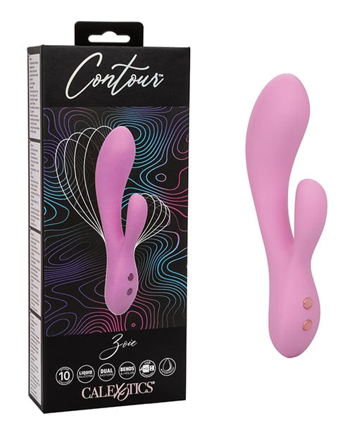 California Exotic Novelties Contour Zoie Flexible Dual Massager - Pink Vibrators