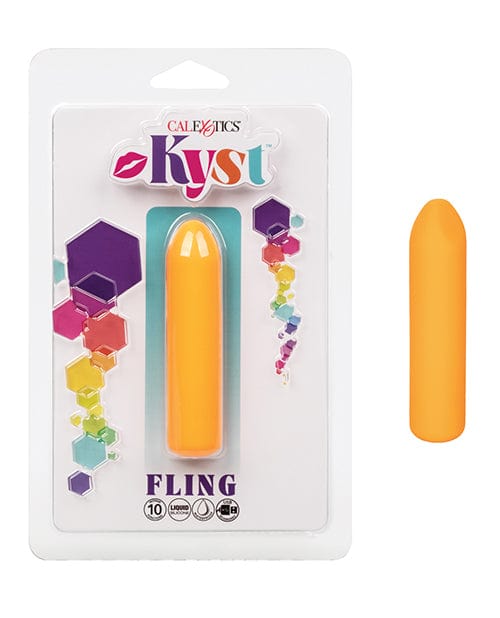 California Exotic Novelties Kyst Fling Petite Massager Orange Vibrators