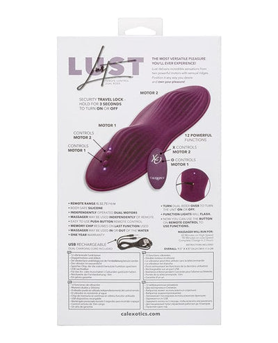 California Exotic Novelties Lust Remote Control Dual Rider - Purple Vibrators