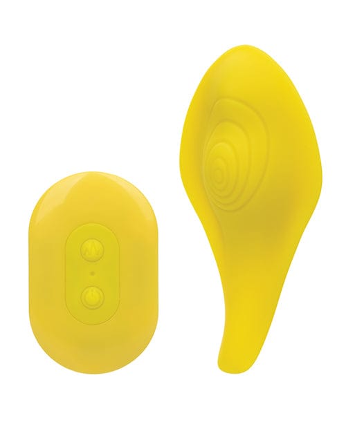 California Exotic Novelties Neon Vibes The Secret Vibe W-remote - Yellow Vibrators