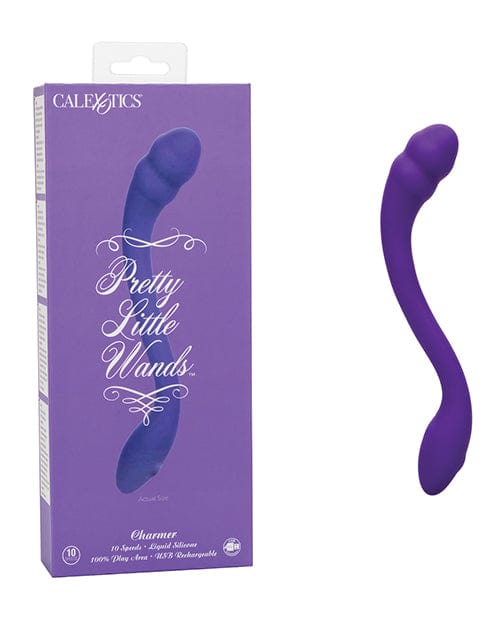 California Exotic Novelties Pretty Little Wands Charmer Massager - Purple Vibrators