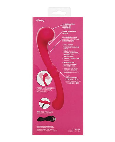 California Exotic Novelties Pretty Little Wands Curvy Massager - Pink Vibrators