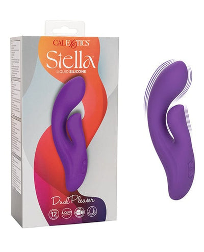 California Exotic Novelties Stella Liquid Silicone Dual Pleaser - Purple Vibrators
