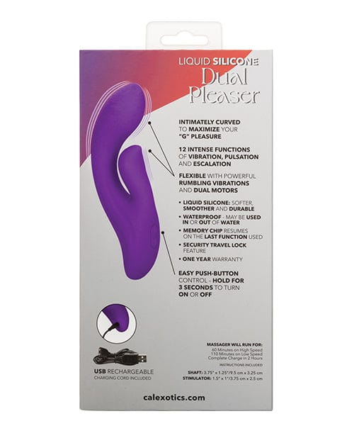 California Exotic Novelties Stella Liquid Silicone Dual Pleaser - Purple Vibrators
