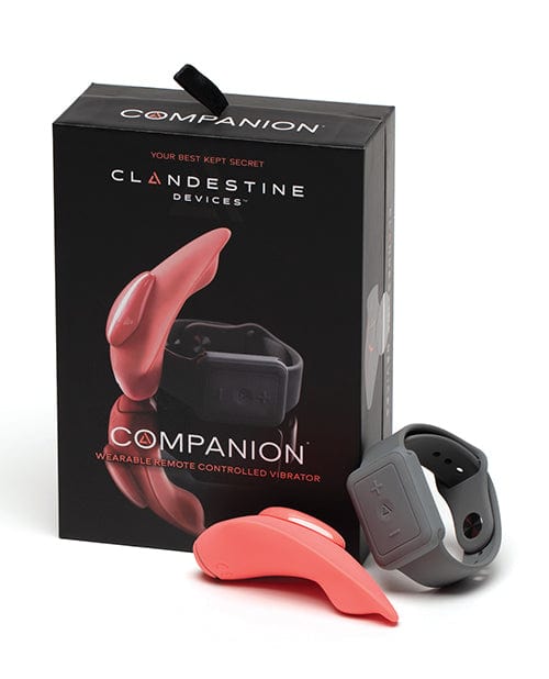 Clandestine Devices Clandestine Devices Companion Panty Vibe with Wearable Remote - Coral Vibrators