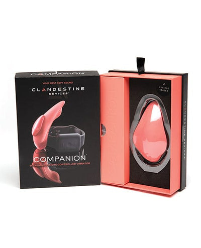 Clandestine Devices Clandestine Devices Companion Panty Vibe with Wearable Remote - Coral Vibrators