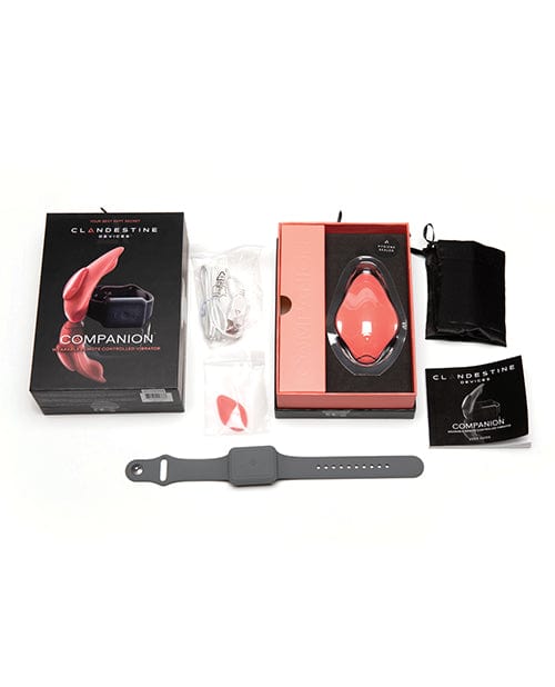 Clandestine Devices Clandestine Devices Companion Panty Vibe with Wearable Remote - Coral Vibrators