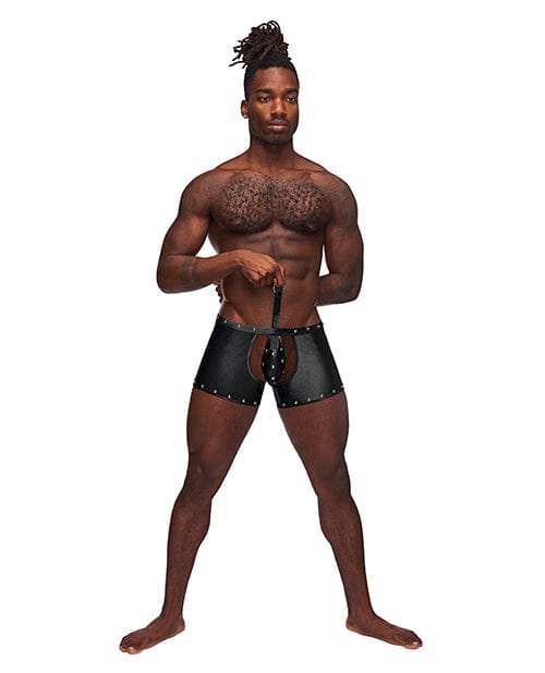 Comme Ci Comme Ca Fetish Poseidon Nylon Spandex Tear Off Cup Thong Short Black Lingerie &amp; Costumes
