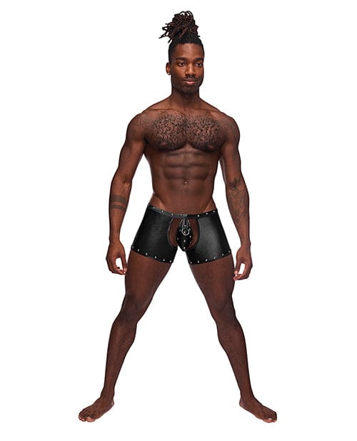 Comme Ci Comme Ca Fetish Poseidon Nylon Spandex Tear Off Cup Thong Short Black Large/Extra Large Lingerie &amp; Costumes