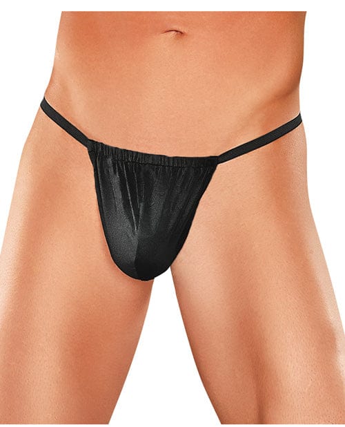 Comme Ci Comme Ca Male Power Nylon Lycra Pouch Thong Black One Size Fits Most Lingerie &amp; Costumes