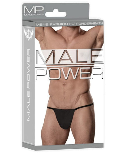 Comme Ci Comme Ca Male Power Nylon Lycra Pouch Thong Black One Size Fits Most Lingerie & Costumes