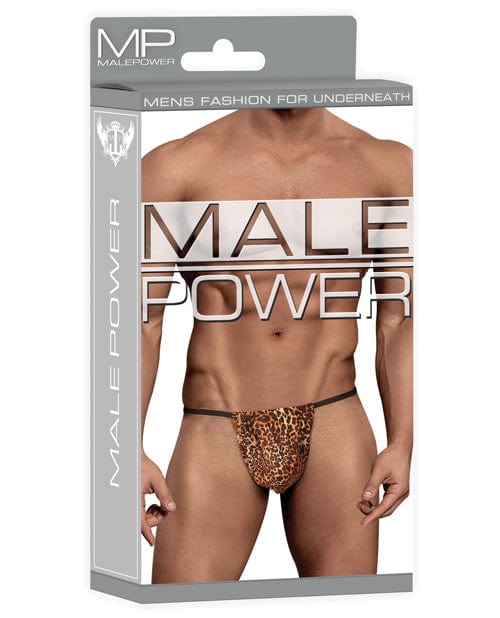 Comme Ci Comme Ca Male Power Posing Strap Thong Animal Print One Size Fits Most Lingerie & Costumes