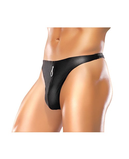 Comme Ci Comme Ca Male Power Zipper Thong L/xl Lingerie &amp; Costumes