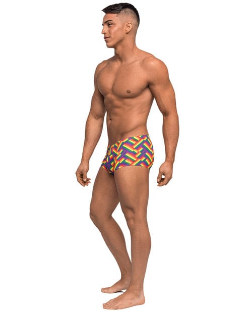 Comme Ci Comme Ca Pride Fest Contoured Pouch Mini Short Rainbow Lingerie &amp; Costumes