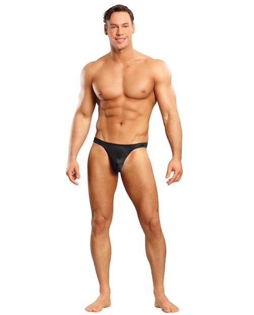 Comme Ci Comme Ca Satin Bong Thong Black / L/xl Lingerie &amp; Costumes
