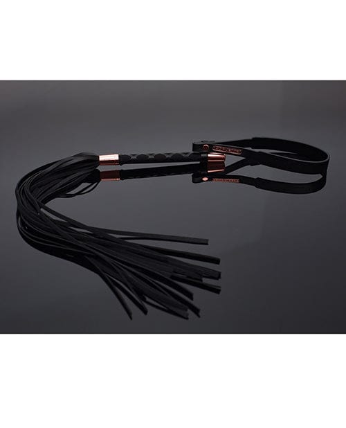 Pleasure Collection Matt Finish Whip - Black / Rose Gold