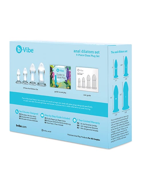 Cotr INC B-vibe Glass Anal Dilator 4 Pc Set Anal Toys