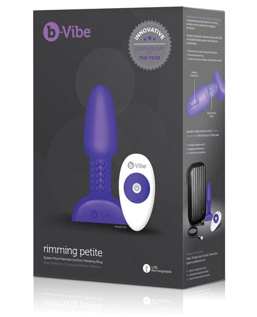 Cotr INC b-Vibe Petite Rimming Plug Purple Anal Toys