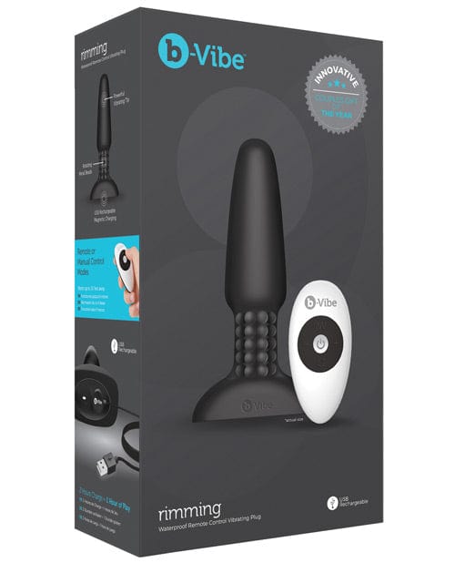 Cotr INC b-Vibe Rimming Plug Black Anal Toys