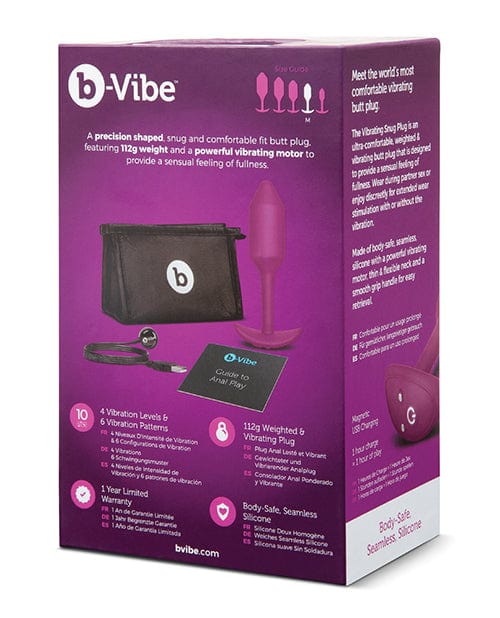 Cotr INC b-Vibe Vibrating Weighted Snug Plug XL Anal Toys