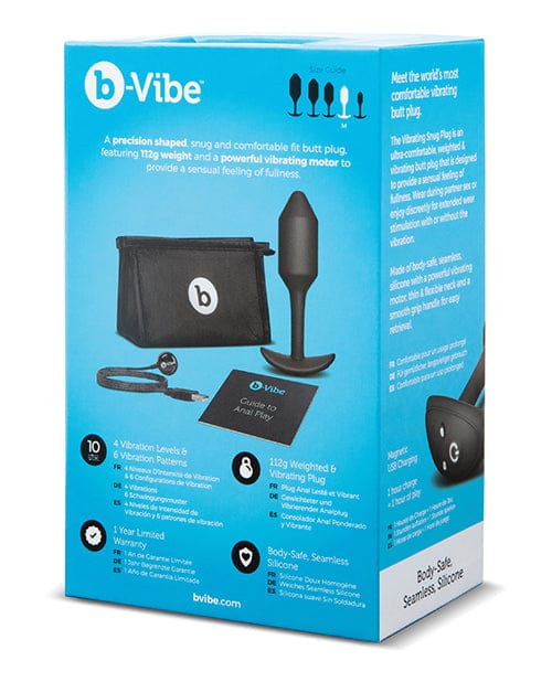 Cotr INC b-Vibe Vibrating Weighted Snug Plug XL Black / Medium / 112 G Anal Toys