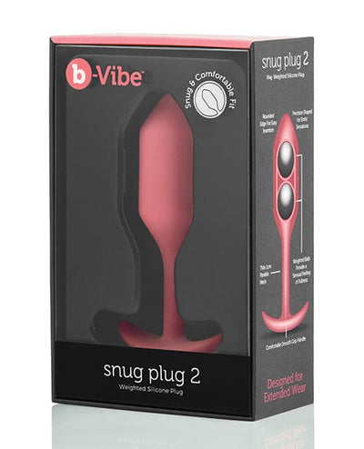 Cotr INC B-vibe Weighted Snug Plug 2 - 114 G Coral Anal Toys