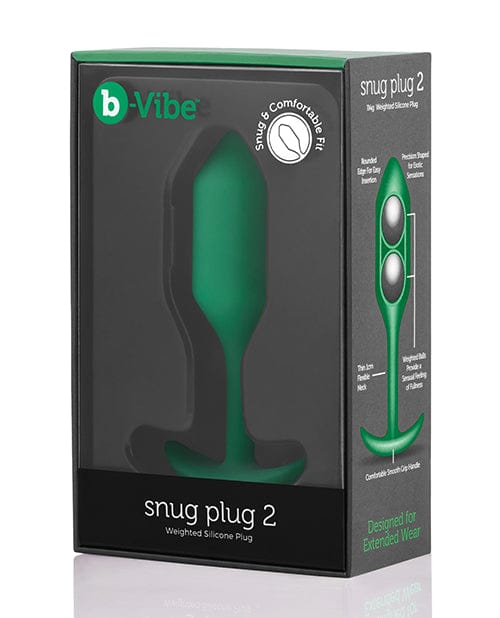 Cotr INC B-vibe Weighted Snug Plug 2 - 114 G Green Anal Toys