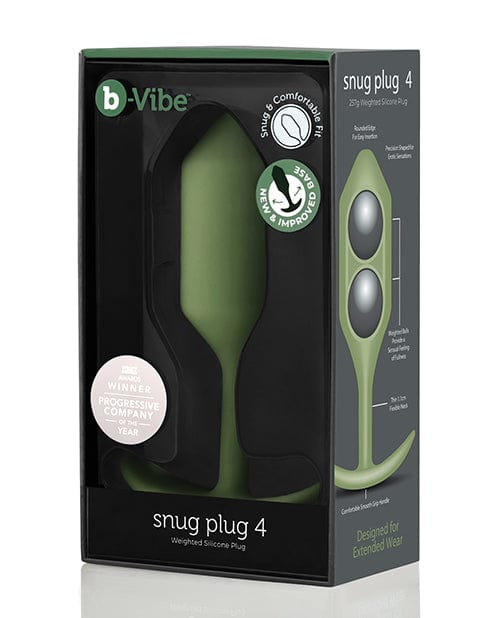 Cotr INC B-vibe Weighted Snug Plug 4 - 257 G Army Anal Toys