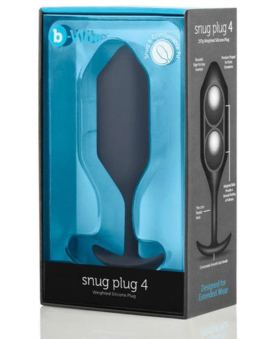 Cotr INC B-Vibe Weighted Snug Plug 4 - 257 G Black Anal Toys