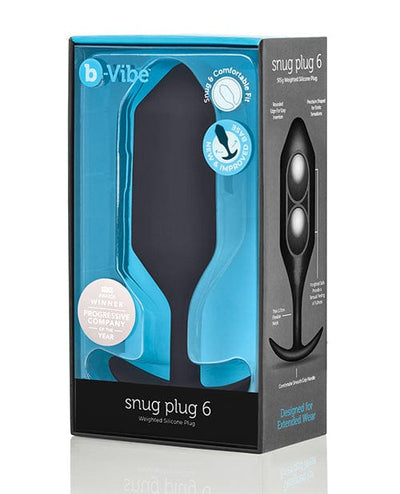 Cotr INC B-vibe Weighted Snug Plug 6 - 515 G Black Anal Toys