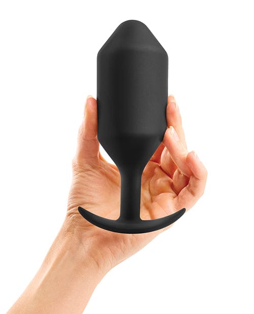 Cotr INC B-vibe Weighted Snug Plug 6 - 515 G Black Anal Toys