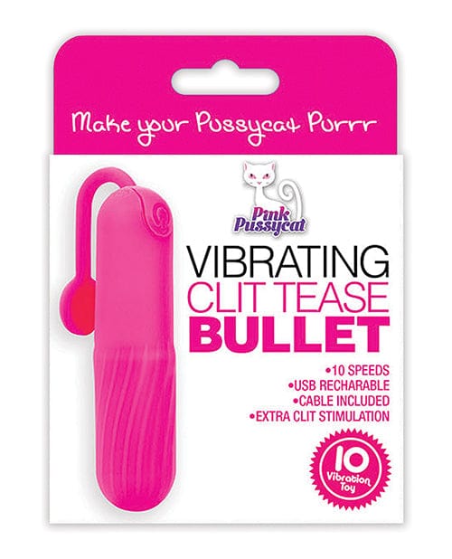 Cousins Group Pink Pussycat Vibrating Clit Tease Bullet - Pink Vibrators