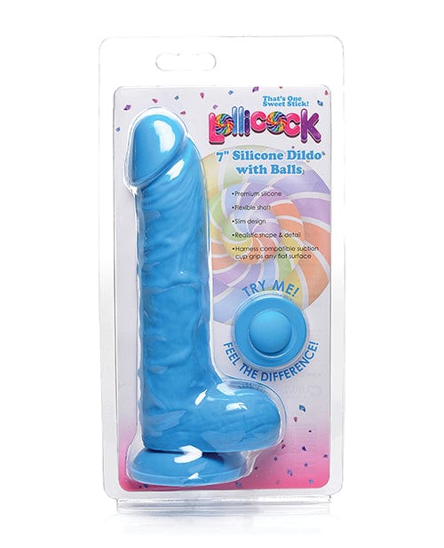 Curve Novelties Lollicock 7" Silicone Dildo with Balls