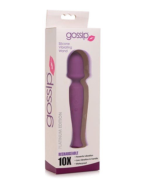 Curve Novelties Curve Novelties Gossip Silicone Vibrating Wand 10x Violet Vibrators