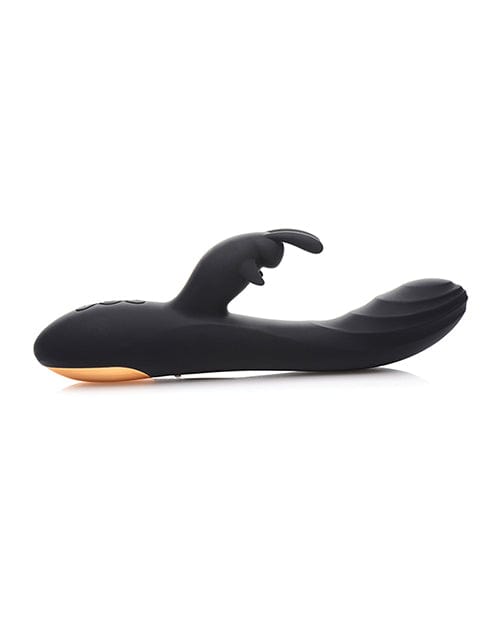 Curve Novelties Curve Novelties Power Bunnies Cuddles 10x Silicone Rabbit Vibrator - Black Vibrators