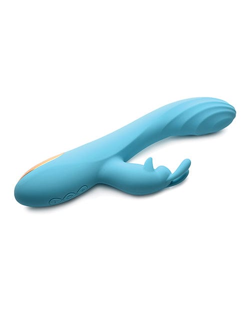 Curve Novelties Curve Novelties Power Bunnies Snuggles 10x Silicone Rabbit Vibrator - Blue Vibrators