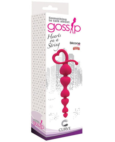 Curve Toys Curve Novelties Gossip Hearts On A String - Magenta Anal Toys