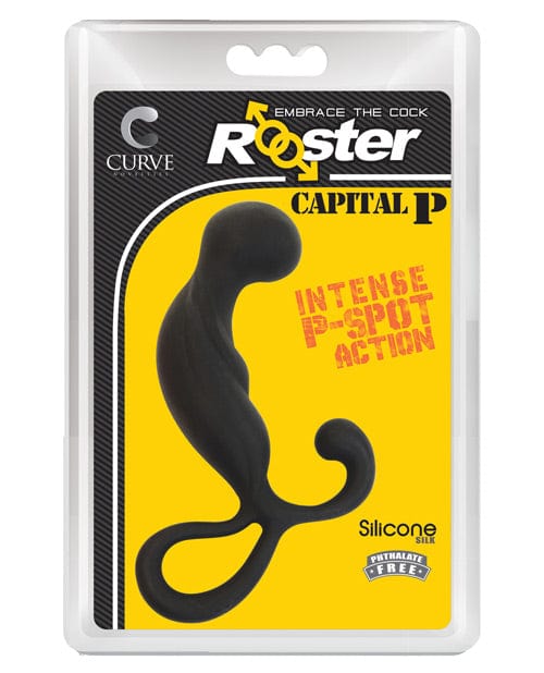 Curve Toys Curve Novelties Rooster Capital P Black Anal Toys